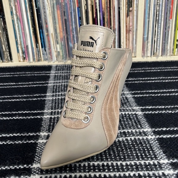 Fenty x Puma by Rihanna Leather Mules in Nude & Neutral Combination Size US 6 - Picture 15 of 15